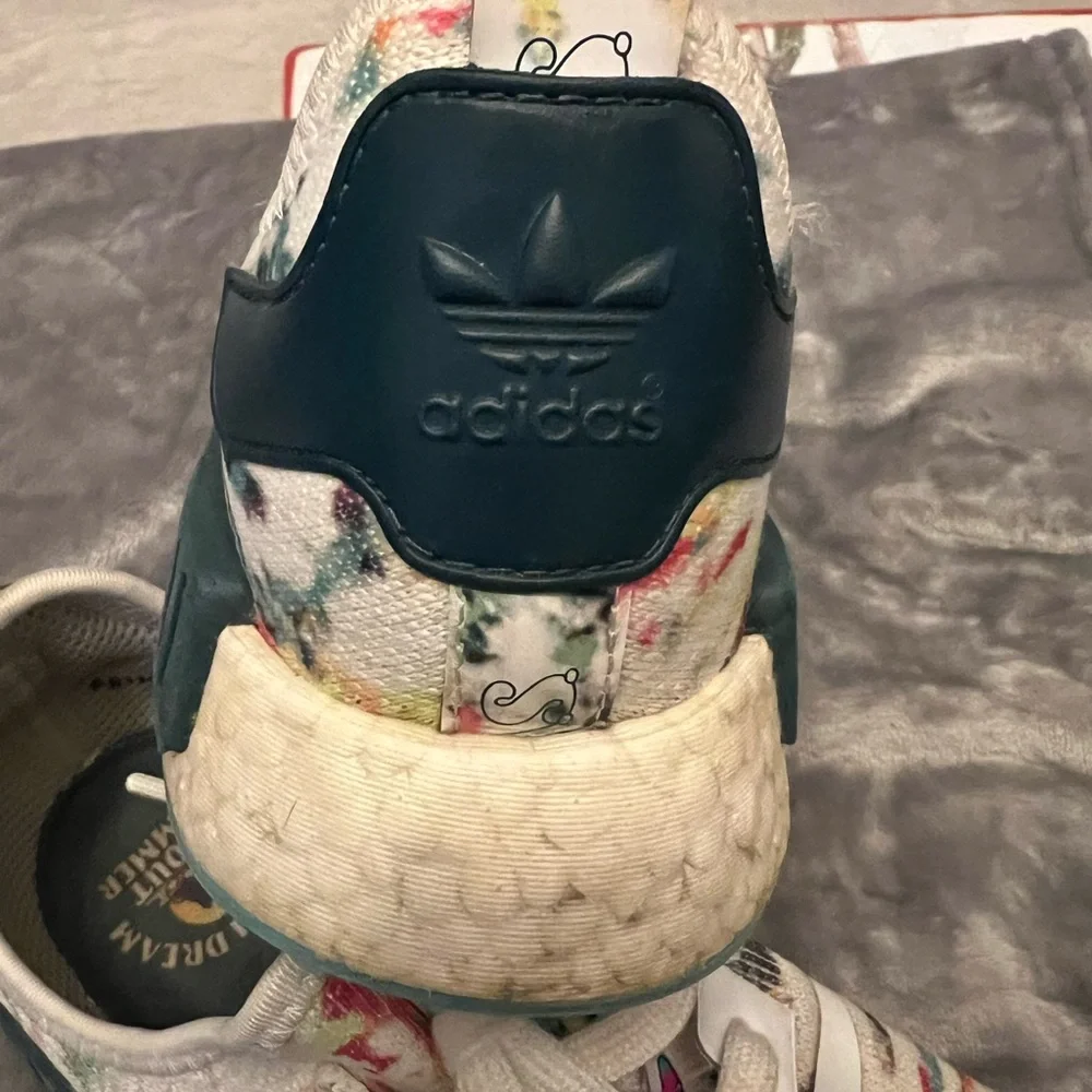 Adidas NMD R1 Boost Tie Dye Green White Red Watercolor Ultra GX5372 Si. - Picture 7 of 10